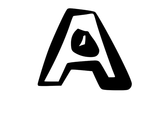 Cute and Bold Uppercase Mono Letter a for Graphics and Crafts