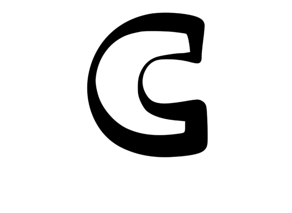 Cute and Bold Uppercase Mono Letter C for Graphics & Crafts