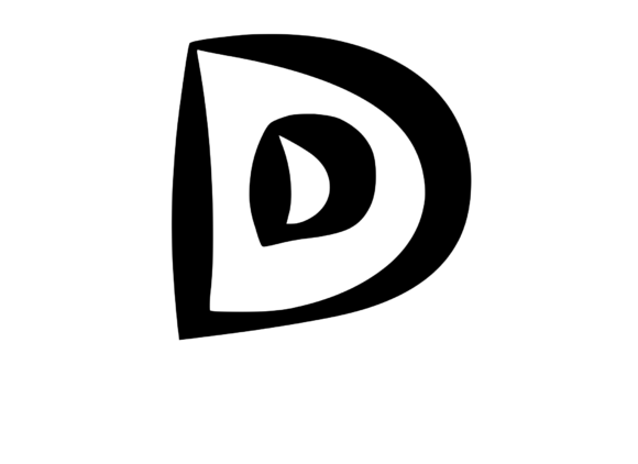 Cute and Bold Uppercase Mono Letter D for Graphics and Crafts