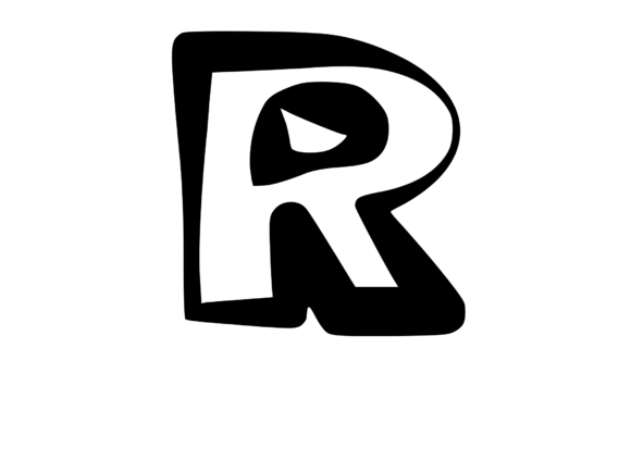 Cute and Bold Uppercase Mono Letter R for Graphics and Crafts