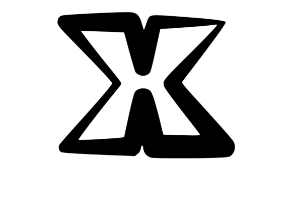 Cute and Bold Uppercase Mono Letter X Graphics for Crafts