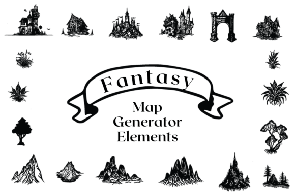 Fantasy Map Generator Graphics for Scene Generators