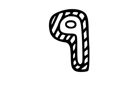 Felt Tip Hand Drawn Stripy Comic Mono 9 Graphics and Crafts