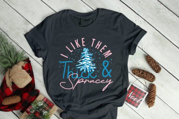 Retro Christmas Tree Illustration SVG Graphics & T-Shirt Designs
