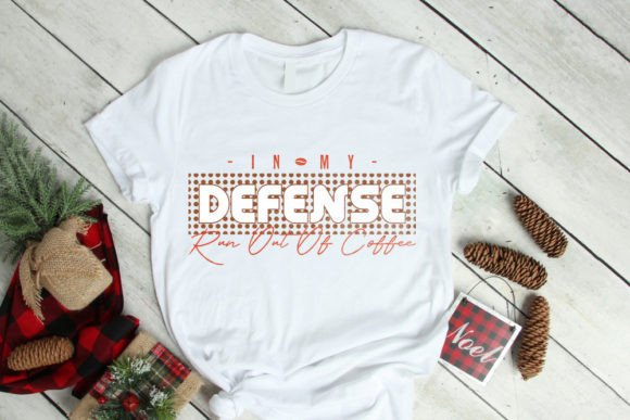 Retro Coffee Defense Typography T Shirt Graphics