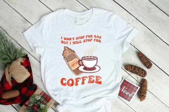 Retro Coffee Typography Graphics T-Shirt Designs for Editors
