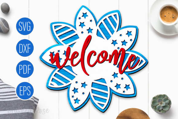 Sunflower Stars Stripes Welcome Sign Review