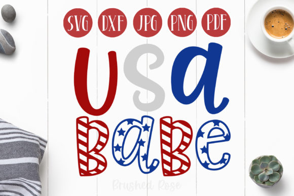 USA Babe Fourth of July SVG Graphics and Illustrations Review